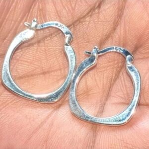 Womens 925 Sterling silver Elegant Dainty Square Shaped Small Earrings